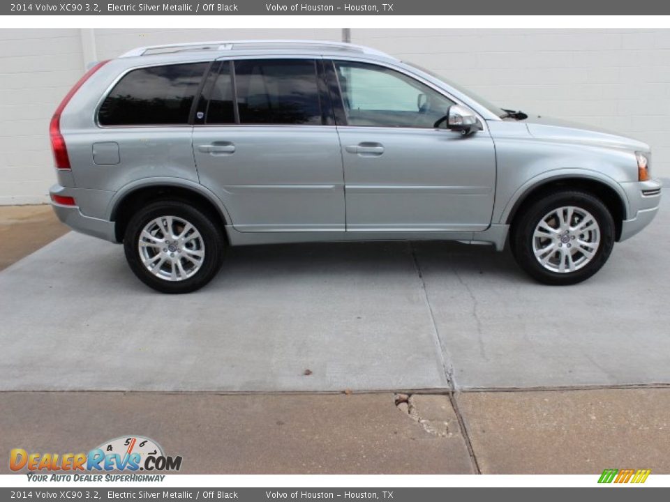 2014 Volvo XC90 3.2 Electric Silver Metallic / Off Black Photo #7