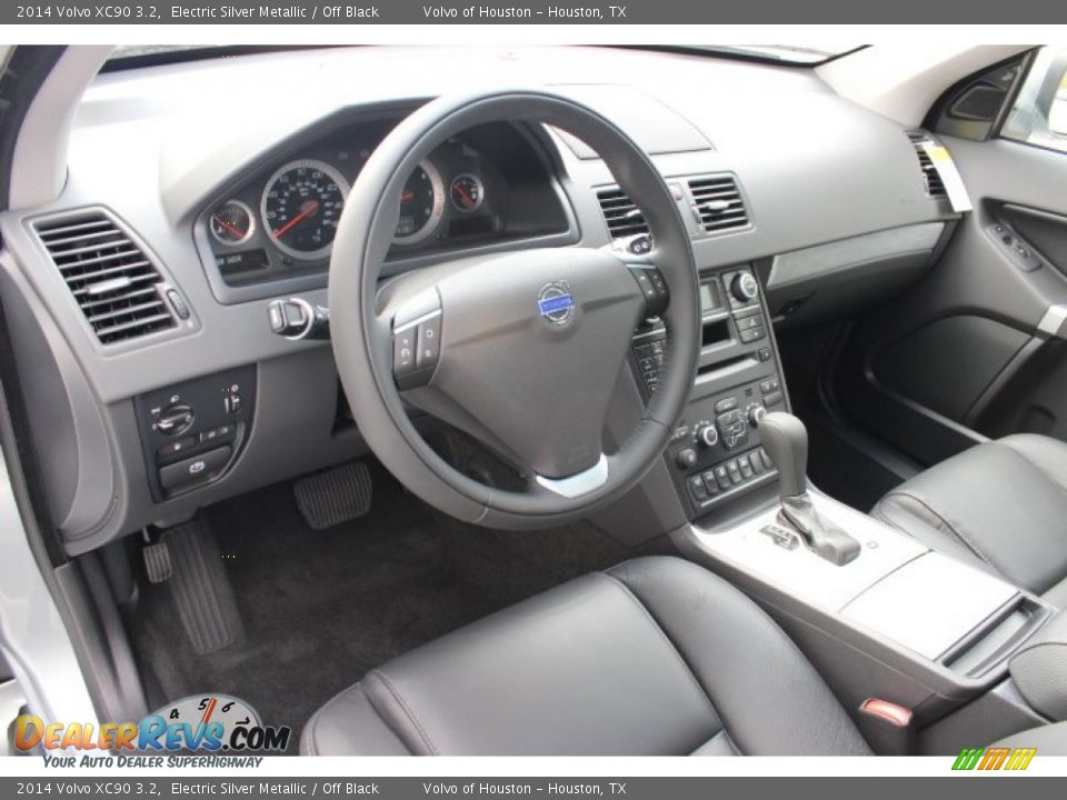 2014 Volvo XC90 3.2 Electric Silver Metallic / Off Black Photo #11