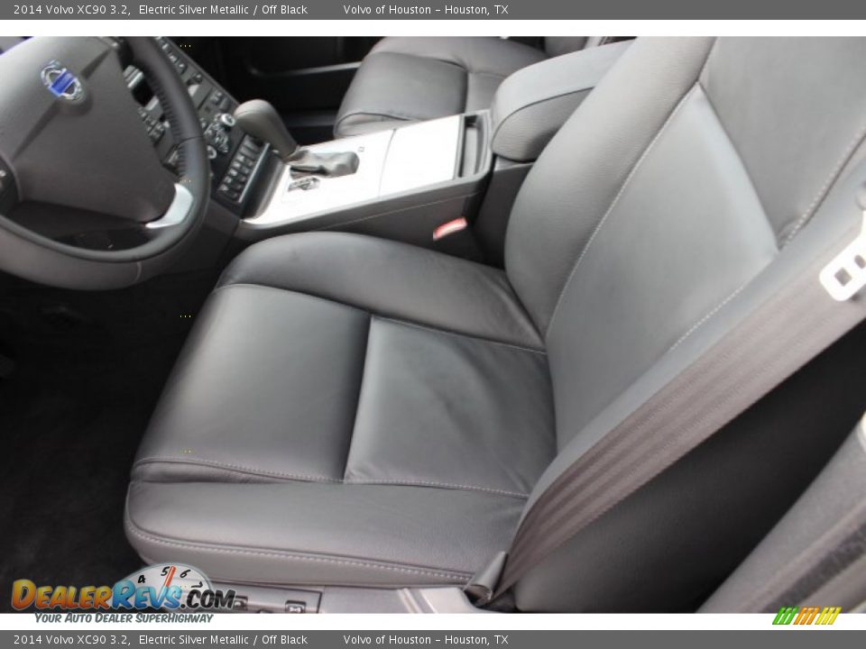 2014 Volvo XC90 3.2 Electric Silver Metallic / Off Black Photo #12