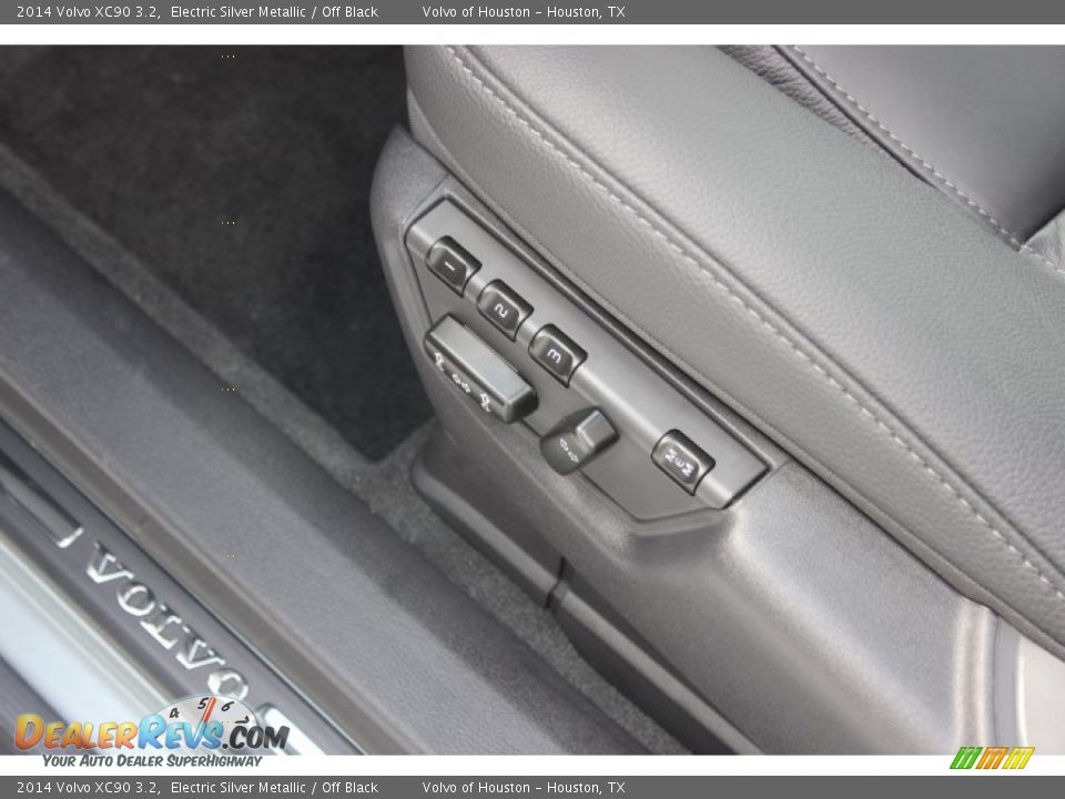 2014 Volvo XC90 3.2 Electric Silver Metallic / Off Black Photo #13