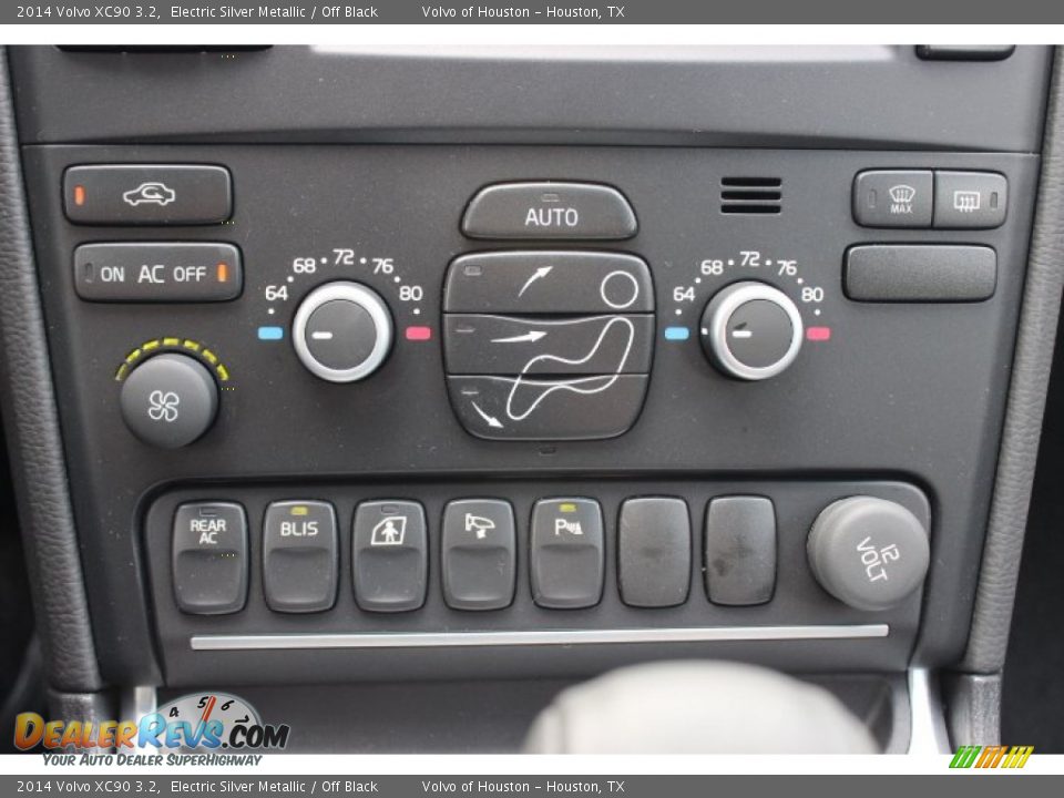 2014 Volvo XC90 3.2 Electric Silver Metallic / Off Black Photo #18