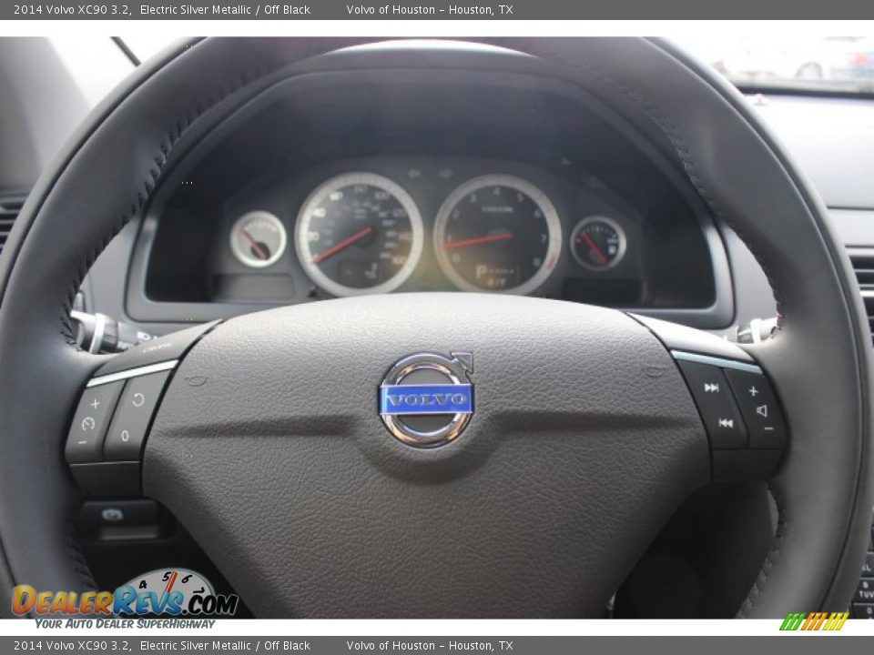 2014 Volvo XC90 3.2 Electric Silver Metallic / Off Black Photo #19