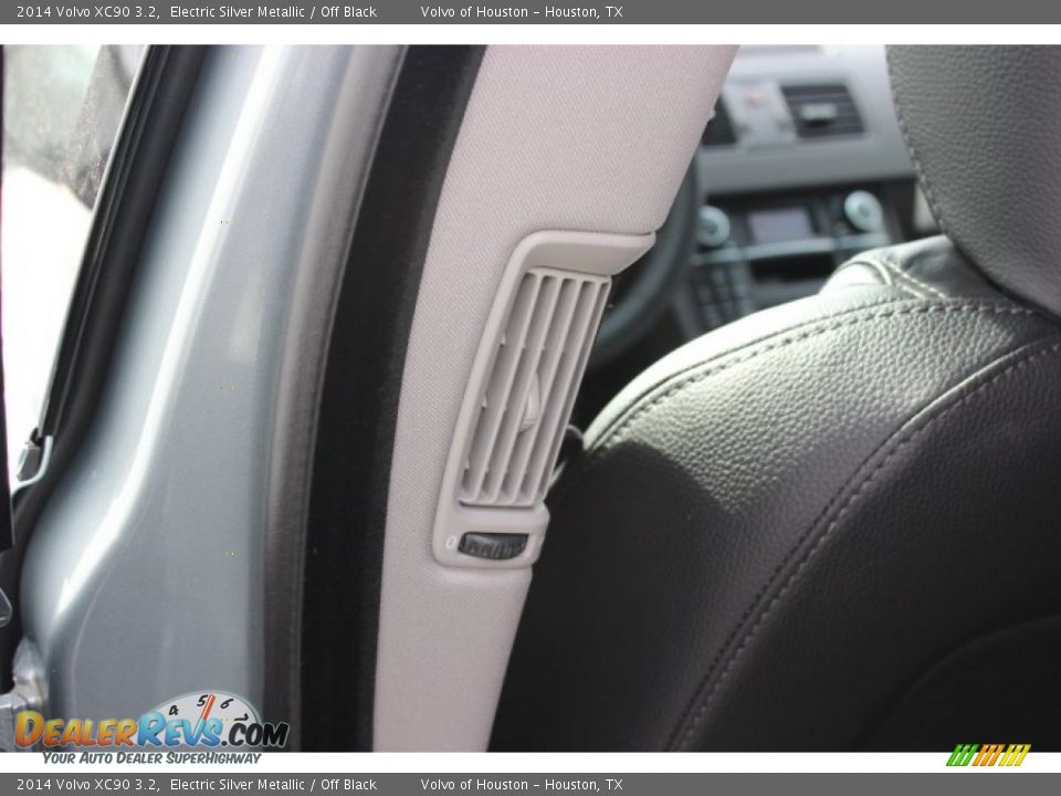 2014 Volvo XC90 3.2 Electric Silver Metallic / Off Black Photo #22