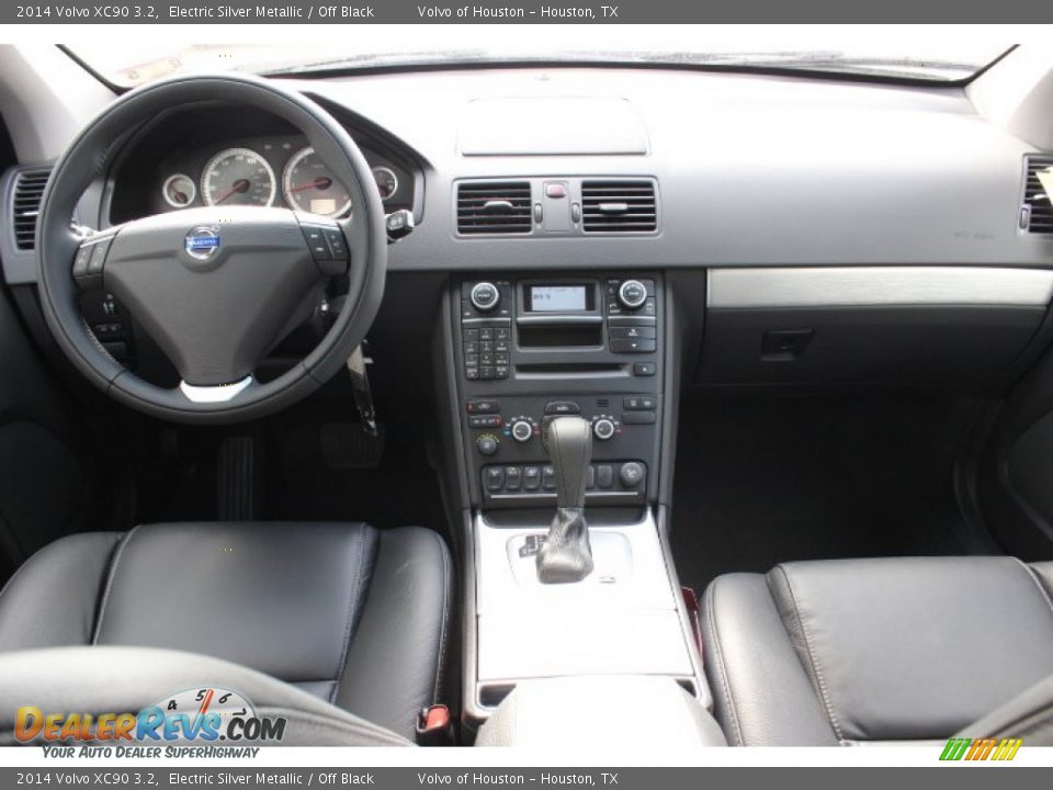 2014 Volvo XC90 3.2 Electric Silver Metallic / Off Black Photo #25