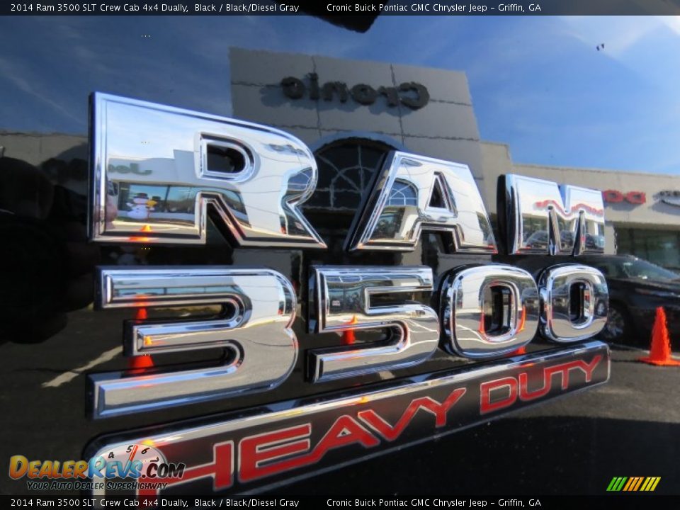 2014 Ram 3500 SLT Crew Cab 4x4 Dually Black / Black/Diesel Gray Photo #10