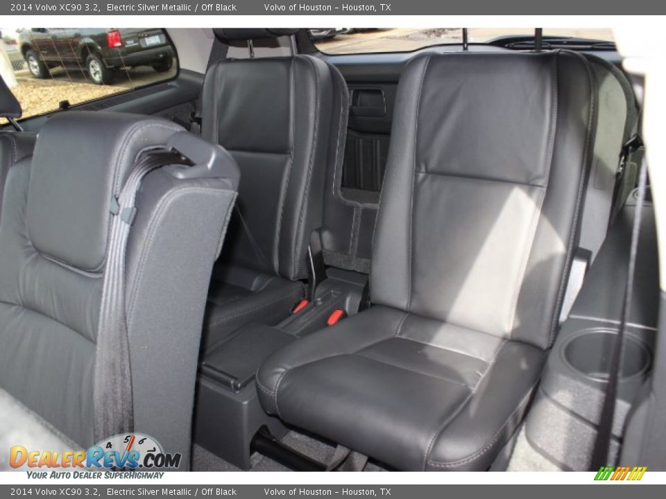 2014 Volvo XC90 3.2 Electric Silver Metallic / Off Black Photo #28
