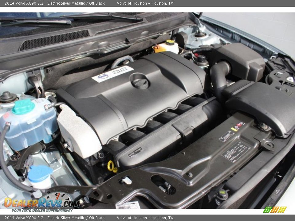 2014 Volvo XC90 3.2 Electric Silver Metallic / Off Black Photo #29