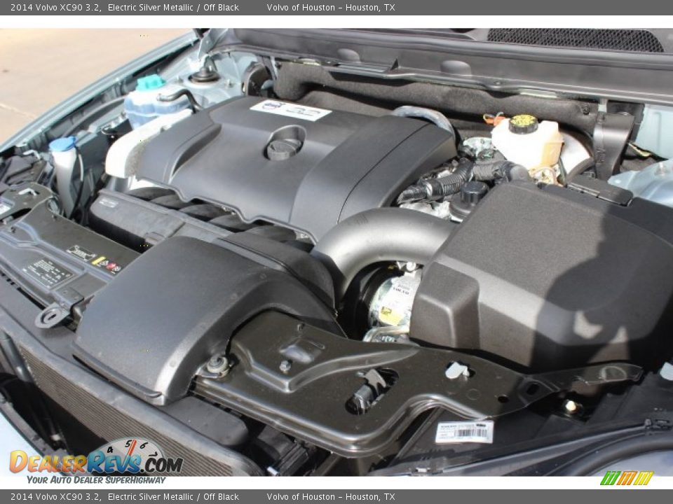 2014 Volvo XC90 3.2 Electric Silver Metallic / Off Black Photo #30