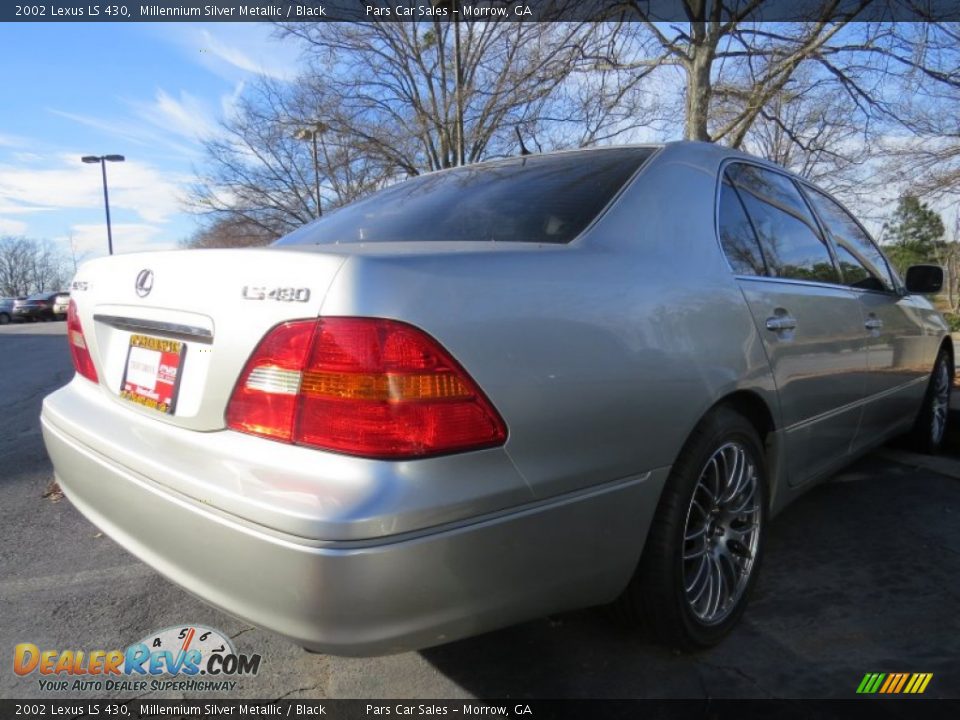 2002 Lexus LS 430 Millennium Silver Metallic / Black Photo #3