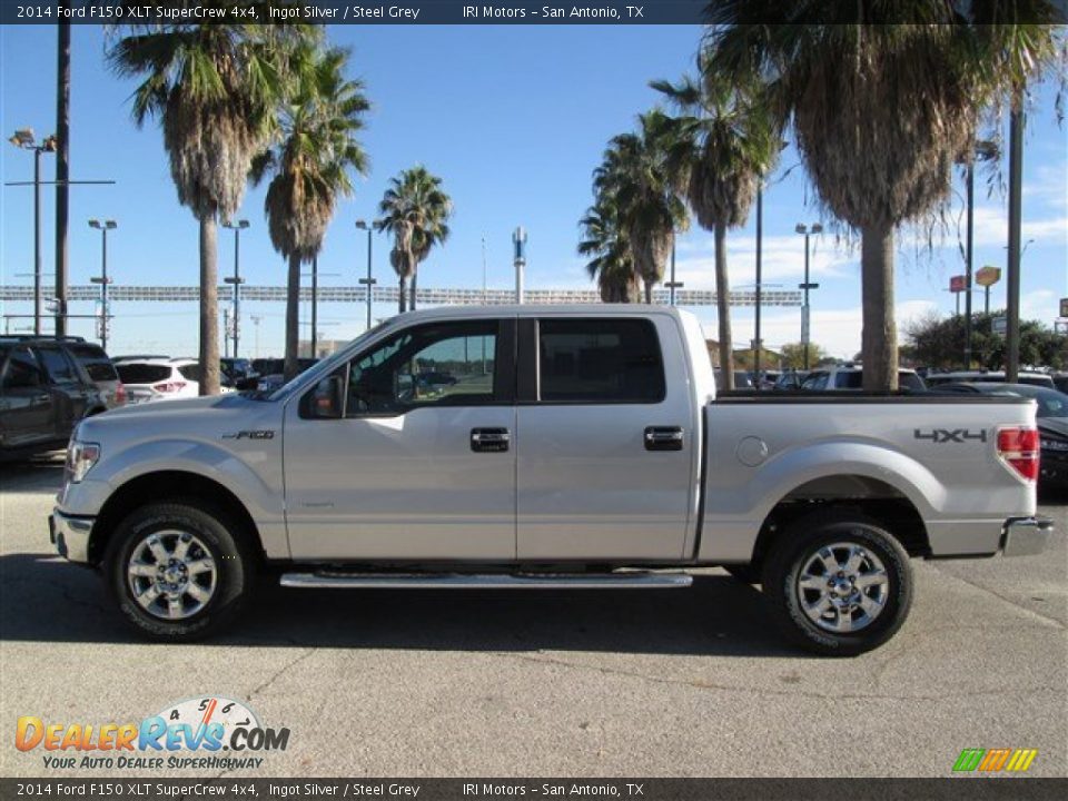 2014 Ford F150 XLT SuperCrew 4x4 Ingot Silver / Steel Grey Photo #2
