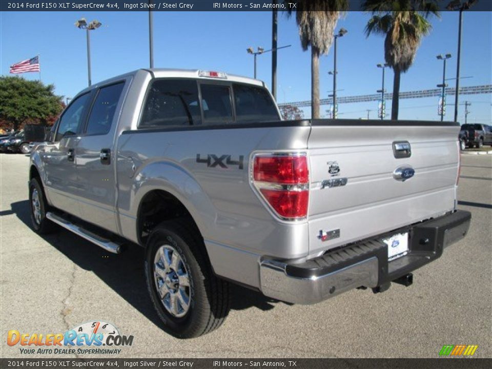 2014 Ford F150 XLT SuperCrew 4x4 Ingot Silver / Steel Grey Photo #3
