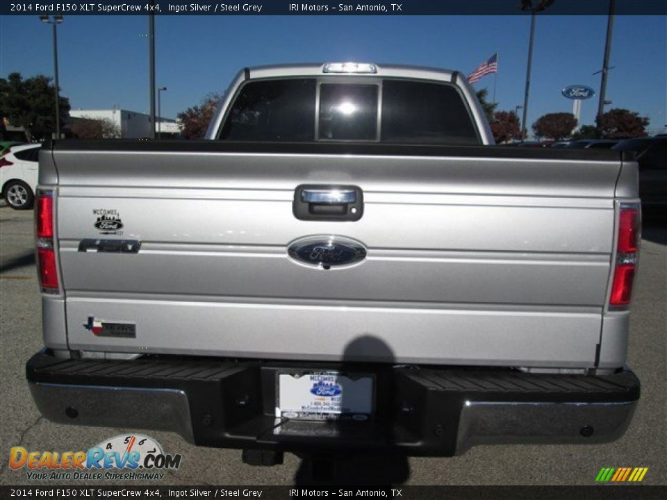 2014 Ford F150 XLT SuperCrew 4x4 Ingot Silver / Steel Grey Photo #4