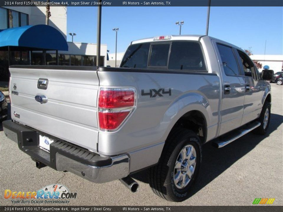 2014 Ford F150 XLT SuperCrew 4x4 Ingot Silver / Steel Grey Photo #5