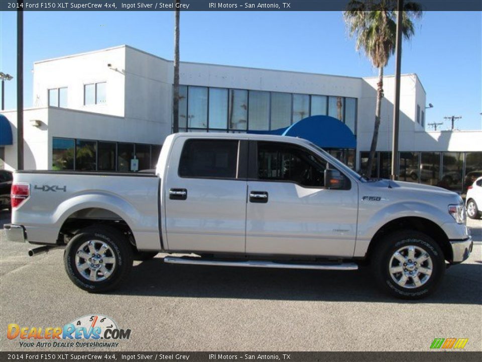 2014 Ford F150 XLT SuperCrew 4x4 Ingot Silver / Steel Grey Photo #6