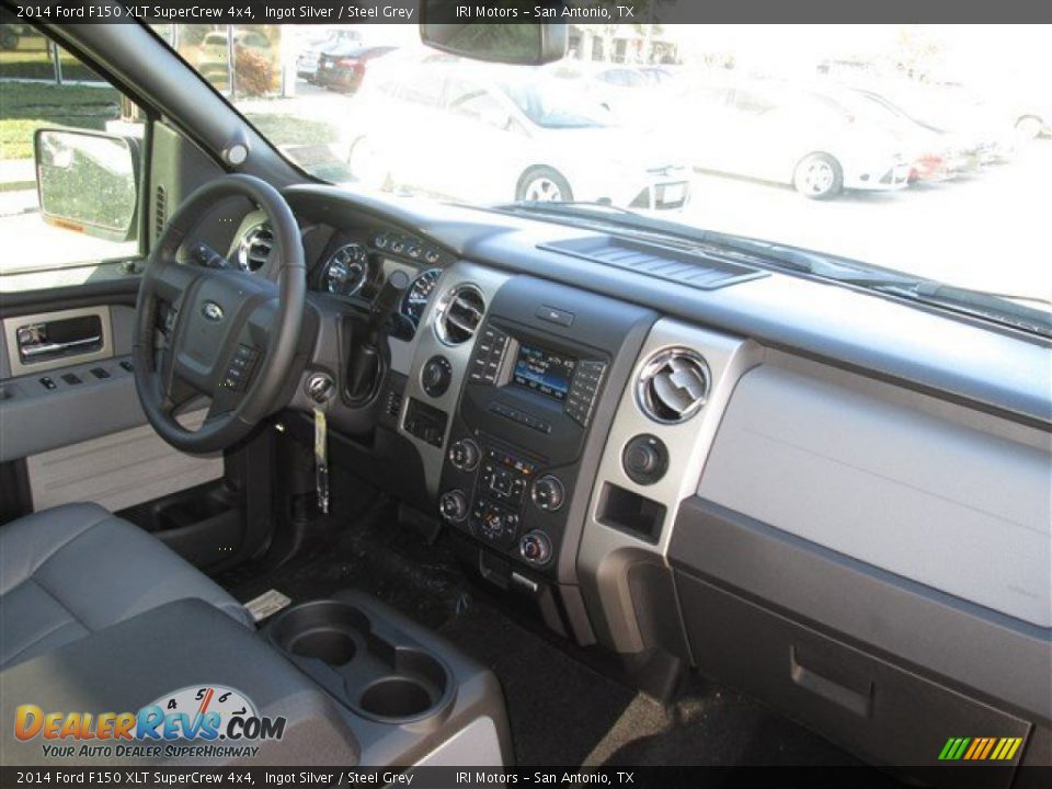2014 Ford F150 XLT SuperCrew 4x4 Ingot Silver / Steel Grey Photo #12