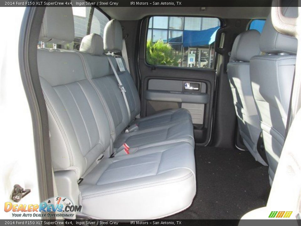 Rear Seat of 2014 Ford F150 XLT SuperCrew 4x4 Photo #13