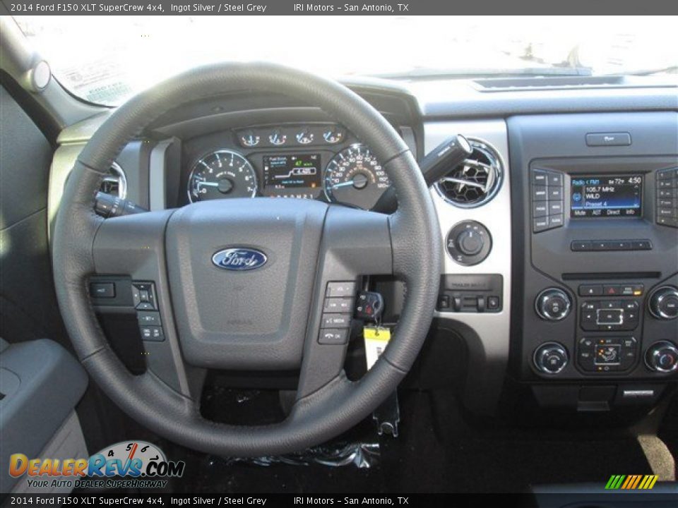 2014 Ford F150 XLT SuperCrew 4x4 Ingot Silver / Steel Grey Photo #14