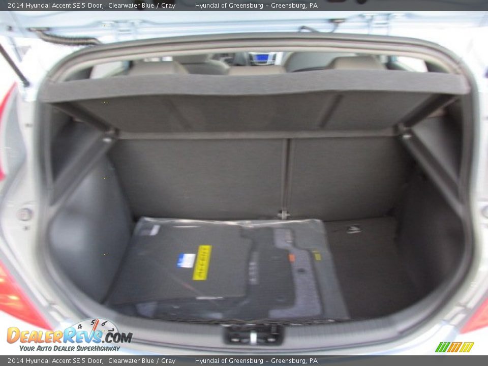 2014 Hyundai Accent SE 5 Door Clearwater Blue / Gray Photo #13