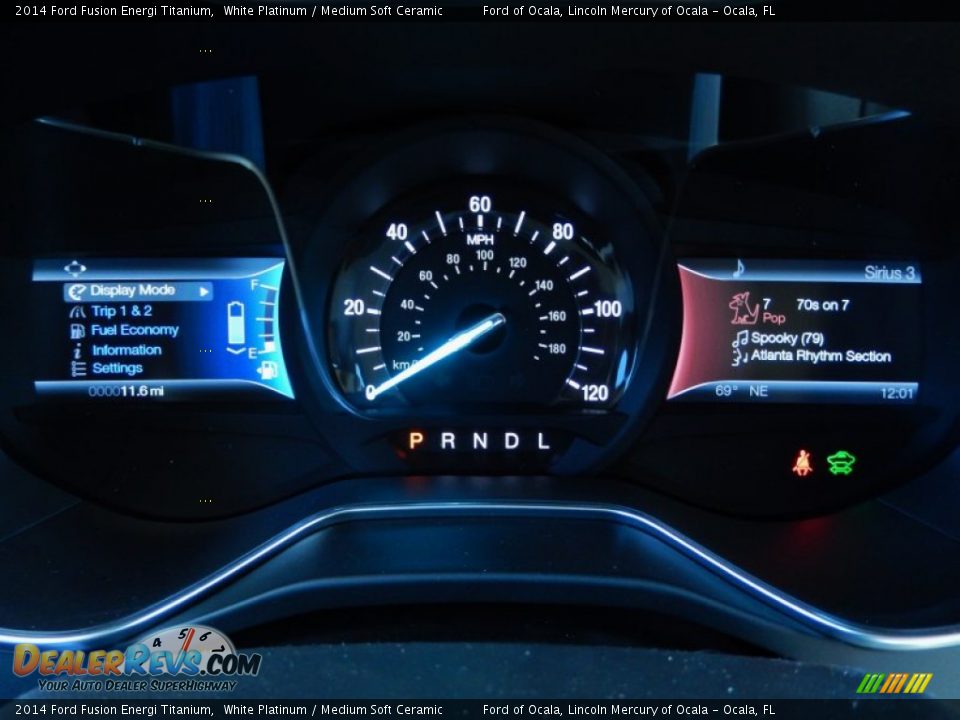 2014 Ford Fusion Energi Titanium Gauges Photo #9