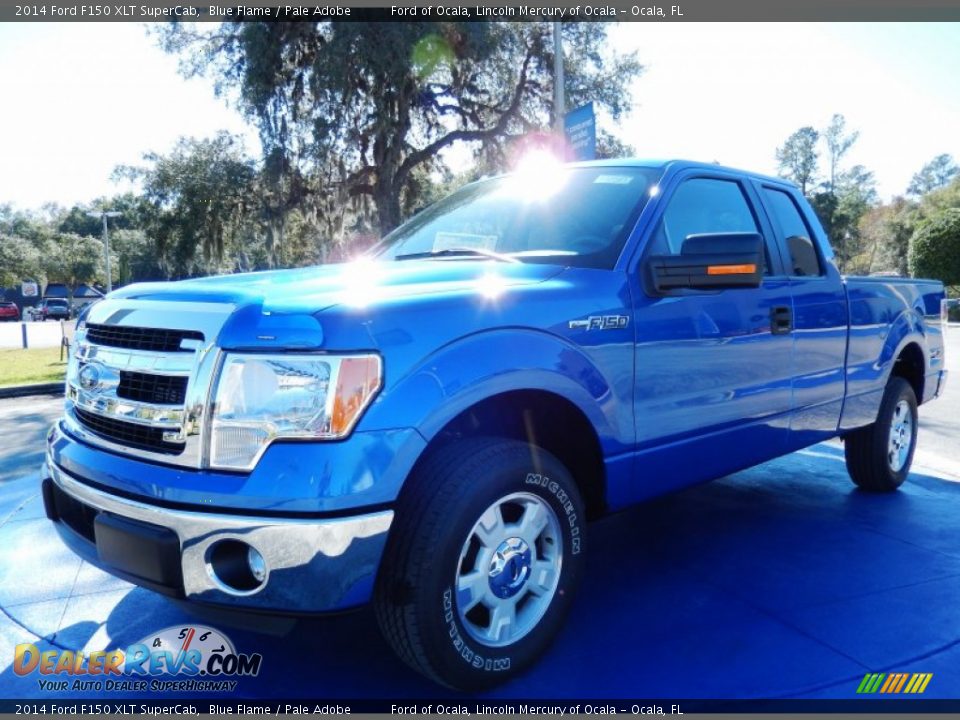 2014 Ford F150 XLT SuperCab Blue Flame / Pale Adobe Photo #1