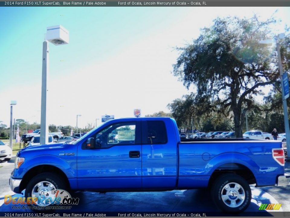 2014 Ford F150 XLT SuperCab Blue Flame / Pale Adobe Photo #2