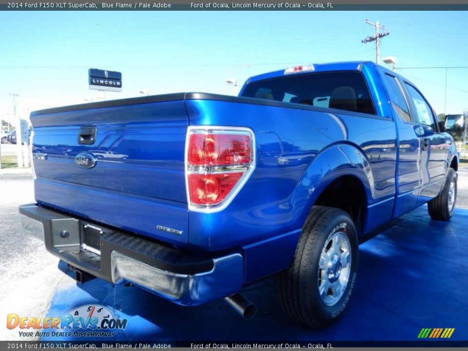 2014 Ford F150 XLT SuperCab Blue Flame / Pale Adobe Photo #3