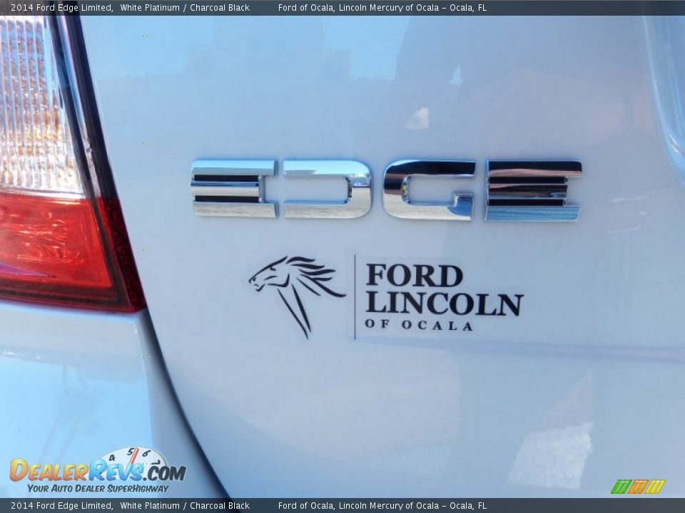 2014 Ford Edge Limited White Platinum / Charcoal Black Photo #4