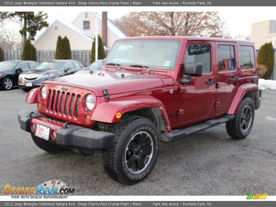 2012 Jeep Wrangler Unlimited Sahara 4x4 Deep Cherry Red Crystal Pearl / Black Photo #7