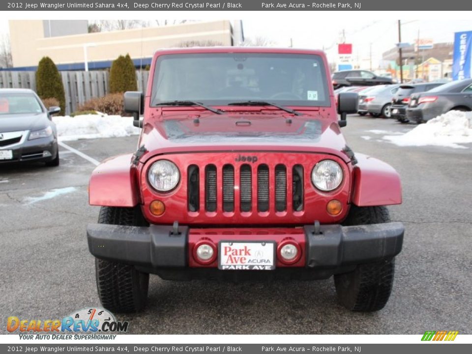 2012 Jeep Wrangler Unlimited Sahara 4x4 Deep Cherry Red Crystal Pearl / Black Photo #8