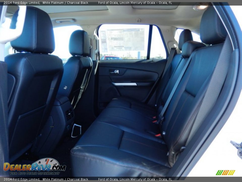 2014 Ford Edge Limited White Platinum / Charcoal Black Photo #7