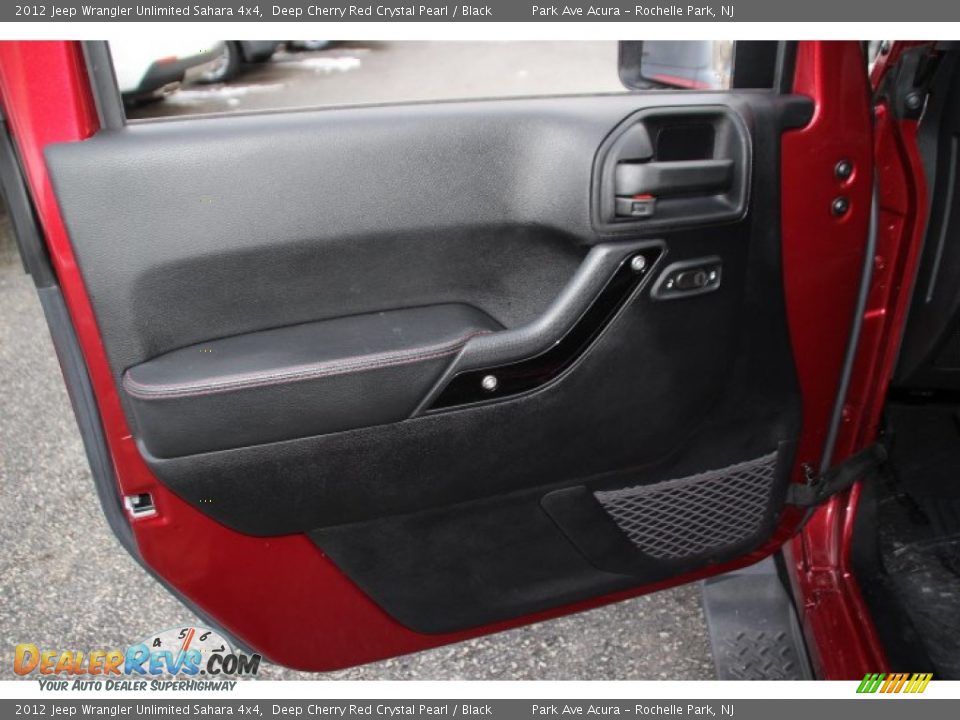 2012 Jeep Wrangler Unlimited Sahara 4x4 Deep Cherry Red Crystal Pearl / Black Photo #9