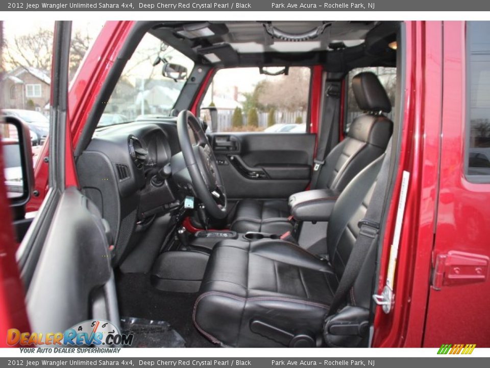 2012 Jeep Wrangler Unlimited Sahara 4x4 Deep Cherry Red Crystal Pearl / Black Photo #11