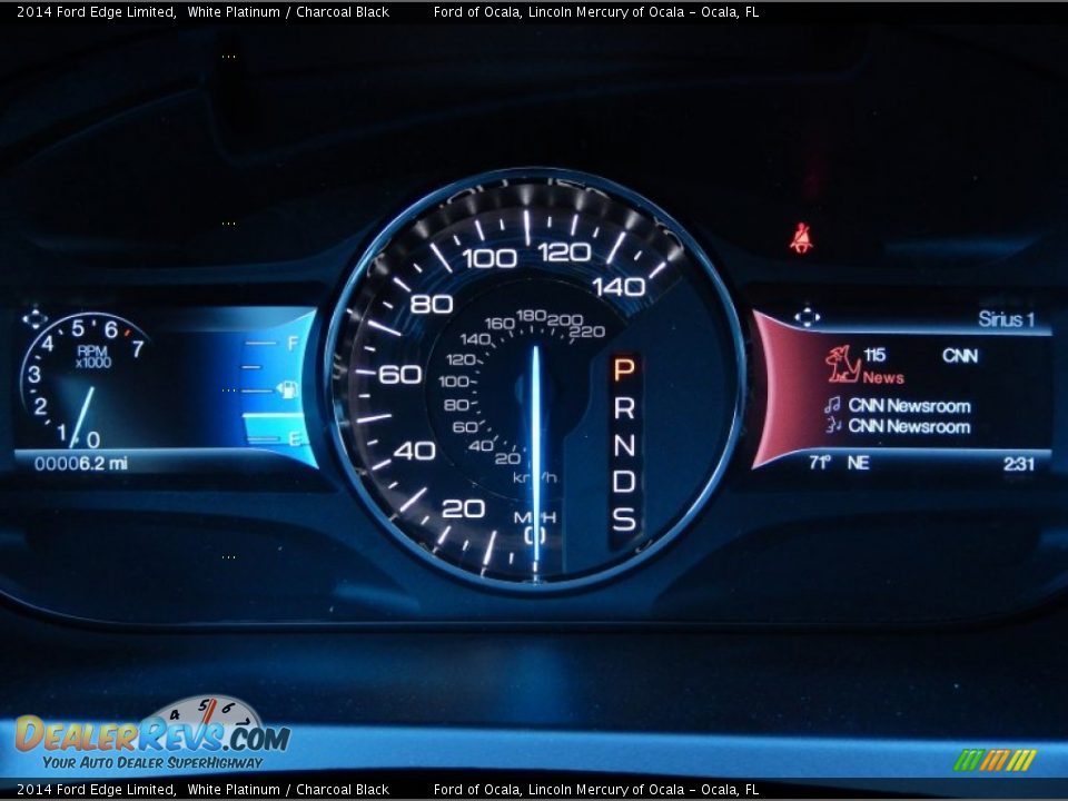 2014 Ford Edge Limited White Platinum / Charcoal Black Photo #10