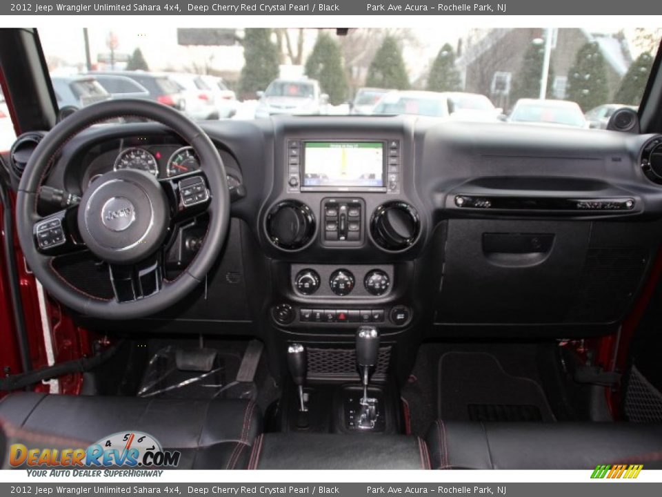 2012 Jeep Wrangler Unlimited Sahara 4x4 Deep Cherry Red Crystal Pearl / Black Photo #13