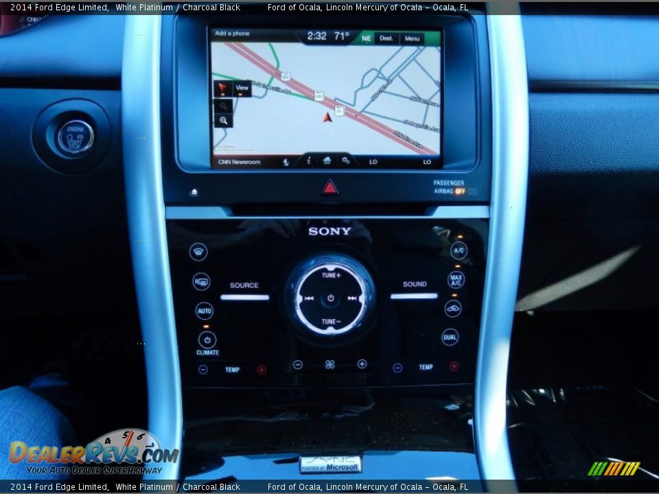 2014 Ford Edge Limited White Platinum / Charcoal Black Photo #11