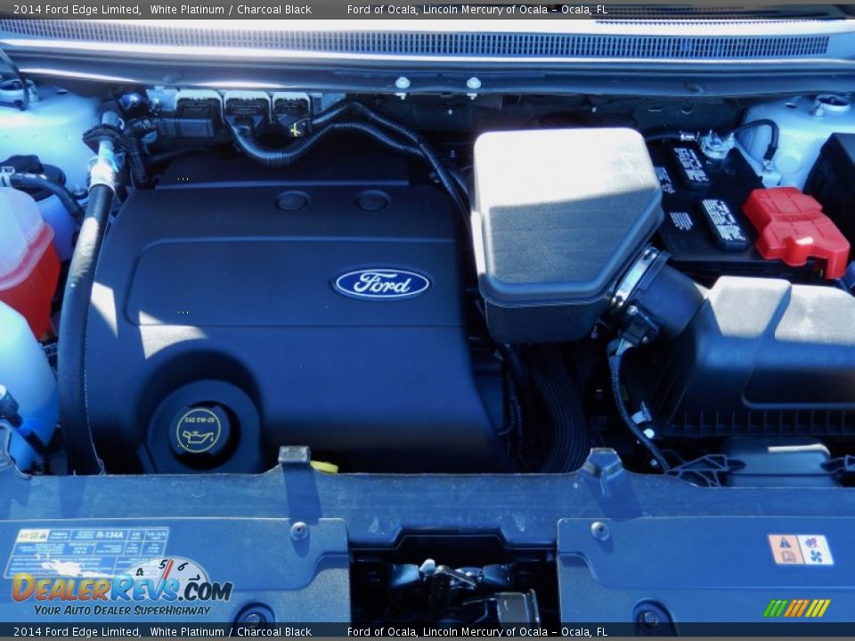 2014 Ford Edge Limited White Platinum / Charcoal Black Photo #12