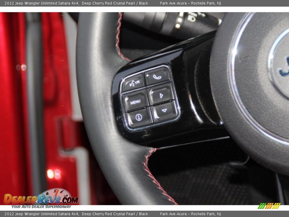 2012 Jeep Wrangler Unlimited Sahara 4x4 Deep Cherry Red Crystal Pearl / Black Photo #17