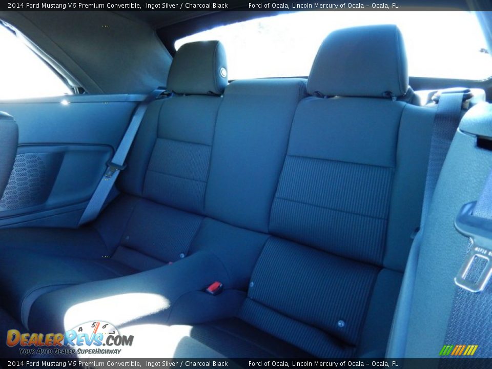 2014 Ford Mustang V6 Premium Convertible Ingot Silver / Charcoal Black Photo #6