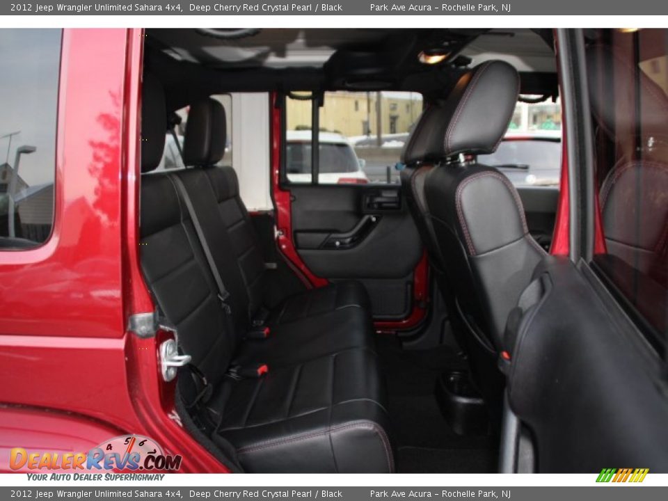 2012 Jeep Wrangler Unlimited Sahara 4x4 Deep Cherry Red Crystal Pearl / Black Photo #25