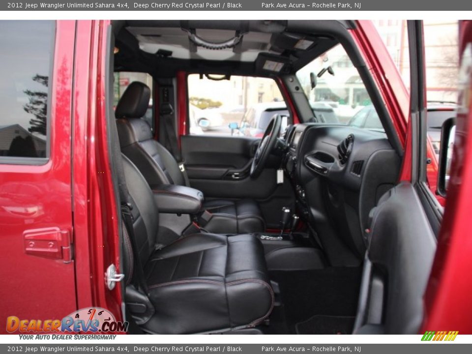 2012 Jeep Wrangler Unlimited Sahara 4x4 Deep Cherry Red Crystal Pearl / Black Photo #28
