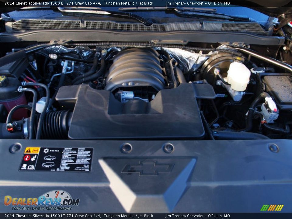 2014 Chevrolet Silverado 1500 LT Z71 Crew Cab 4x4 Tungsten Metallic / Jet Black Photo #7