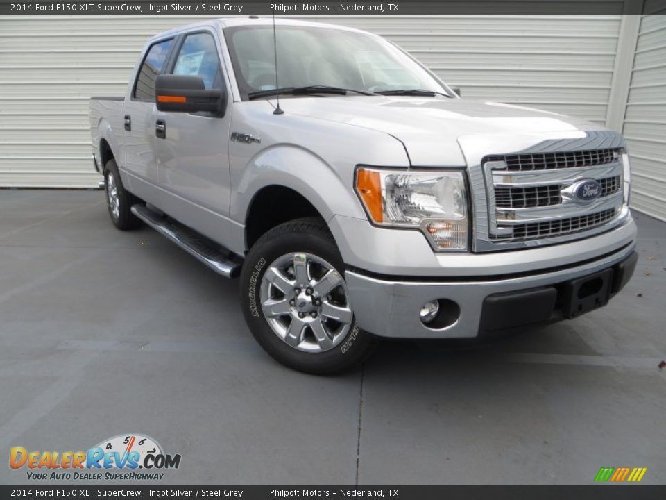 2014 Ford F150 XLT SuperCrew Ingot Silver / Steel Grey Photo #2