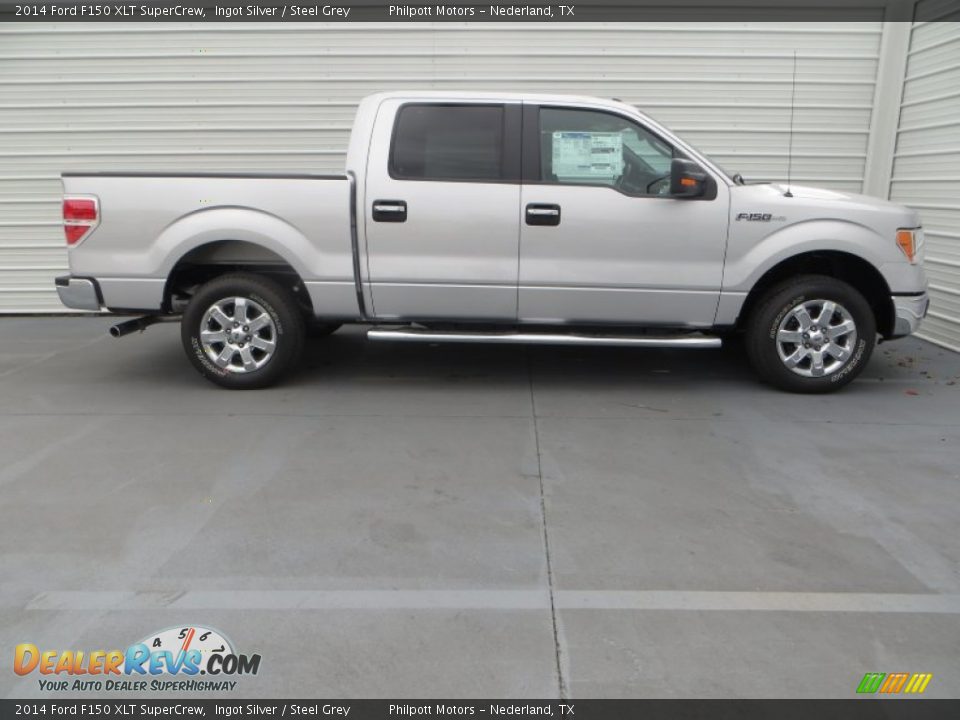 2014 Ford F150 XLT SuperCrew Ingot Silver / Steel Grey Photo #3