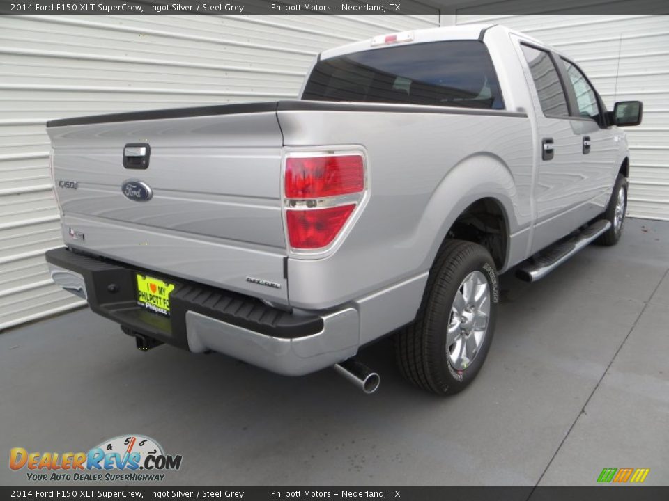 2014 Ford F150 XLT SuperCrew Ingot Silver / Steel Grey Photo #4