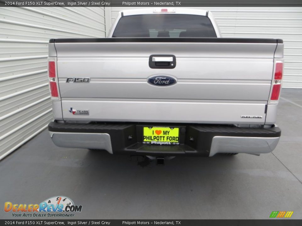 2014 Ford F150 XLT SuperCrew Ingot Silver / Steel Grey Photo #5