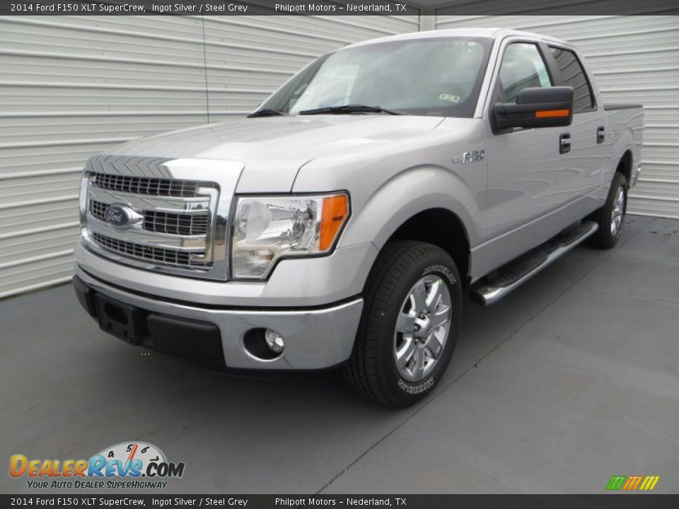 2014 Ford F150 XLT SuperCrew Ingot Silver / Steel Grey Photo #7