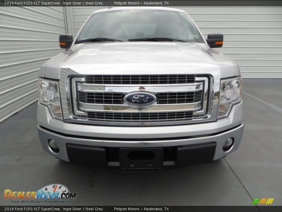 2014 Ford F150 XLT SuperCrew Ingot Silver / Steel Grey Photo #8