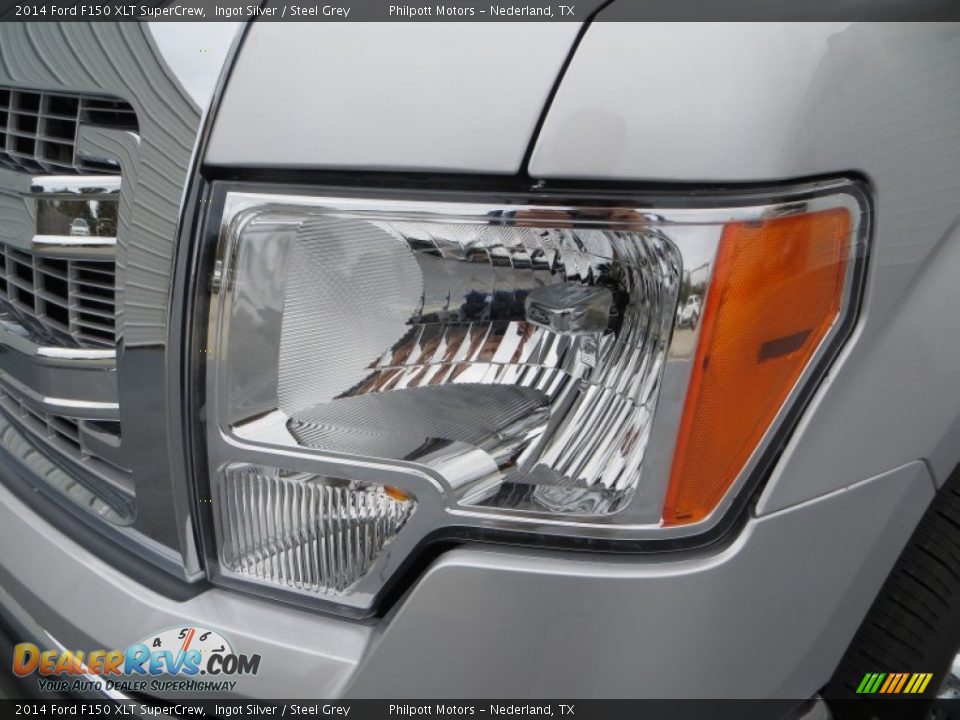 2014 Ford F150 XLT SuperCrew Ingot Silver / Steel Grey Photo #9