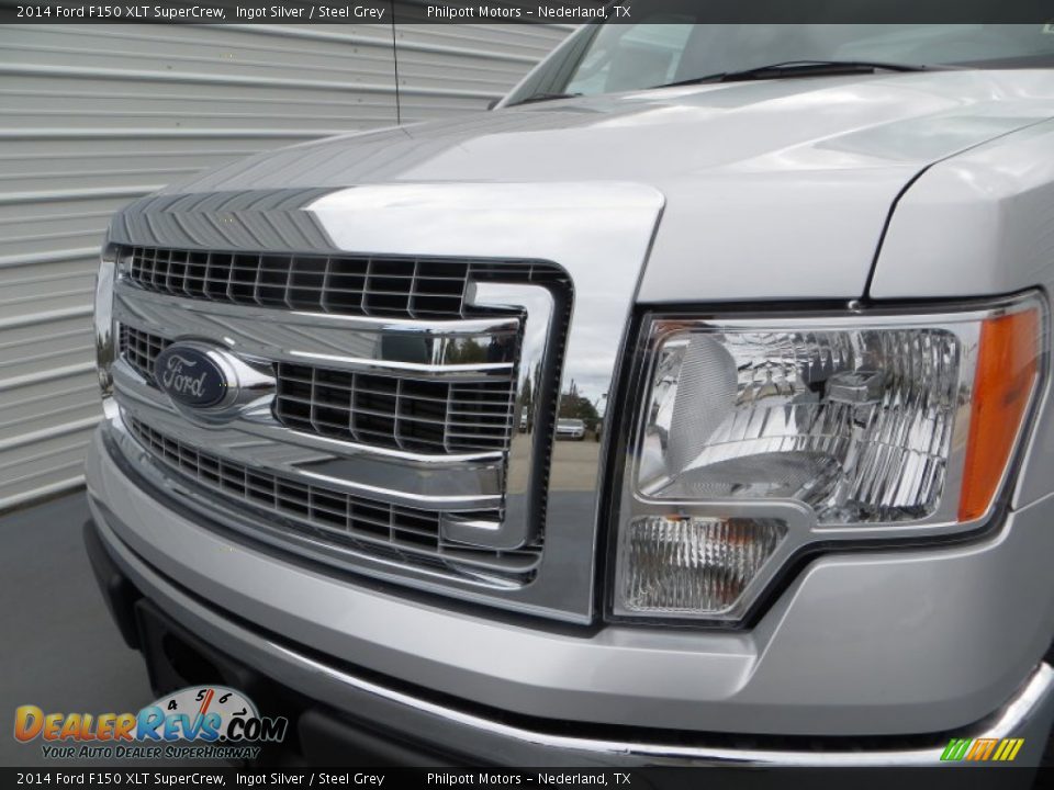 2014 Ford F150 XLT SuperCrew Ingot Silver / Steel Grey Photo #11