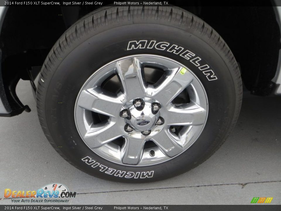 2014 Ford F150 XLT SuperCrew Ingot Silver / Steel Grey Photo #12